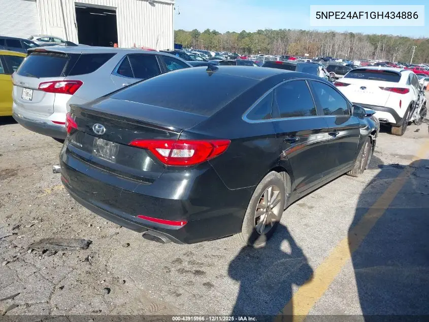 5NPE24AF1GH434886 2016 Hyundai Sonata Se