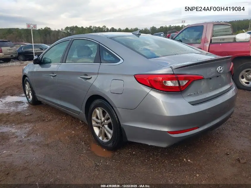 5NPE24AF0GH419084 2016 Hyundai Sonata