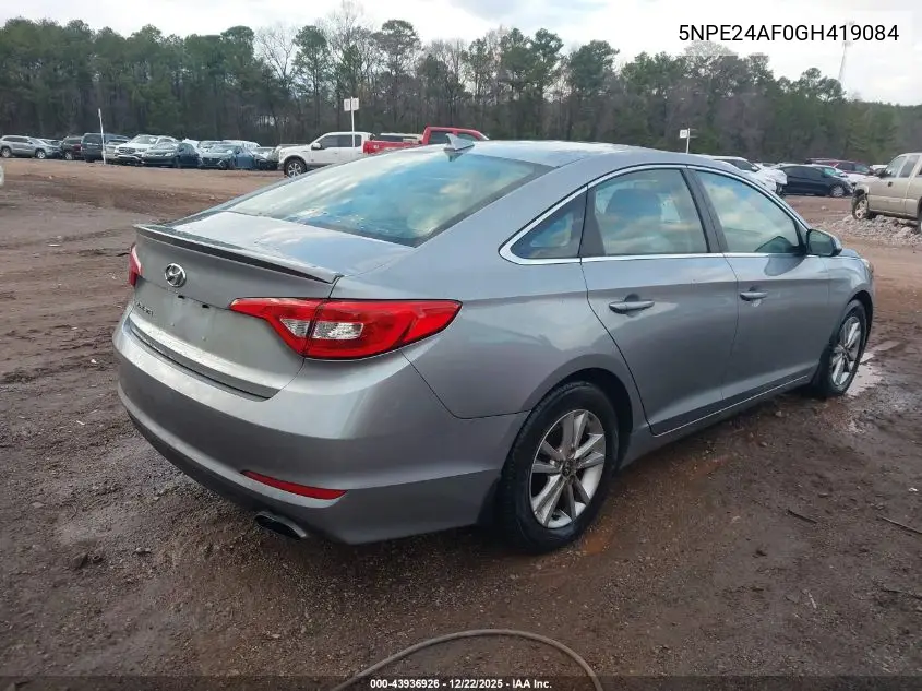 5NPE24AF0GH419084 2016 Hyundai Sonata