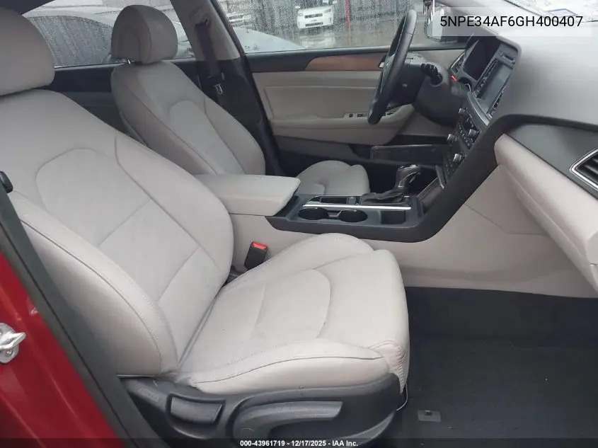 5NPE34AF6GH400407 2016 Hyundai Sonata Sport