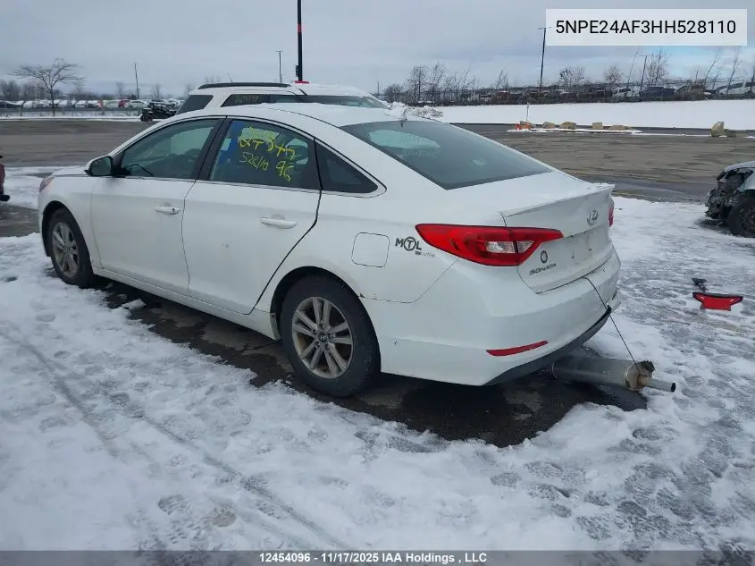 5NPE24AF3HH528110 2017 Hyundai Sonata
