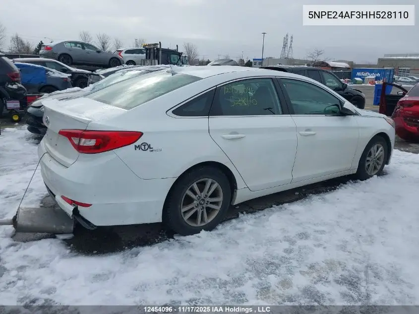 5NPE24AF3HH528110 2017 Hyundai Sonata