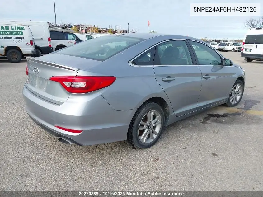 5NPE24AF6HH482126 2017 Hyundai Sonata Gl
