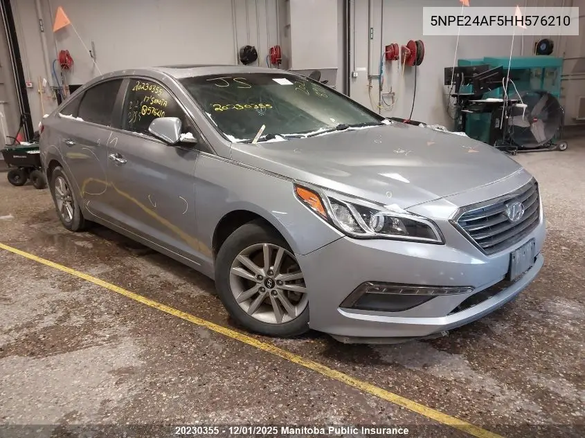 5NPE24AF5HH576210 2017 Hyundai Sonata Gls