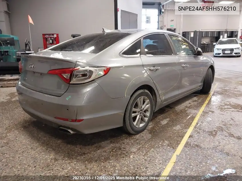 5NPE24AF5HH576210 2017 Hyundai Sonata Gls
