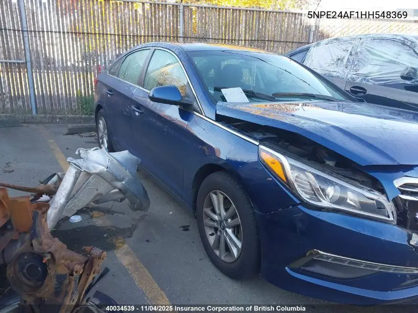 5NPE24AF1HH548369 2017 Hyundai Sonata Se