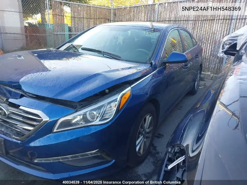 5NPE24AF1HH548369 2017 Hyundai Sonata Se