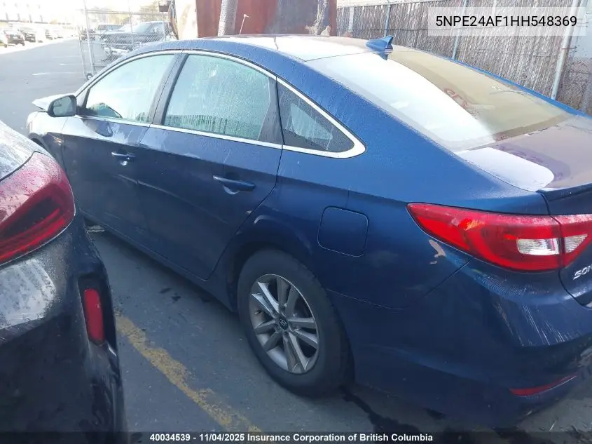5NPE24AF1HH548369 2017 Hyundai Sonata Se