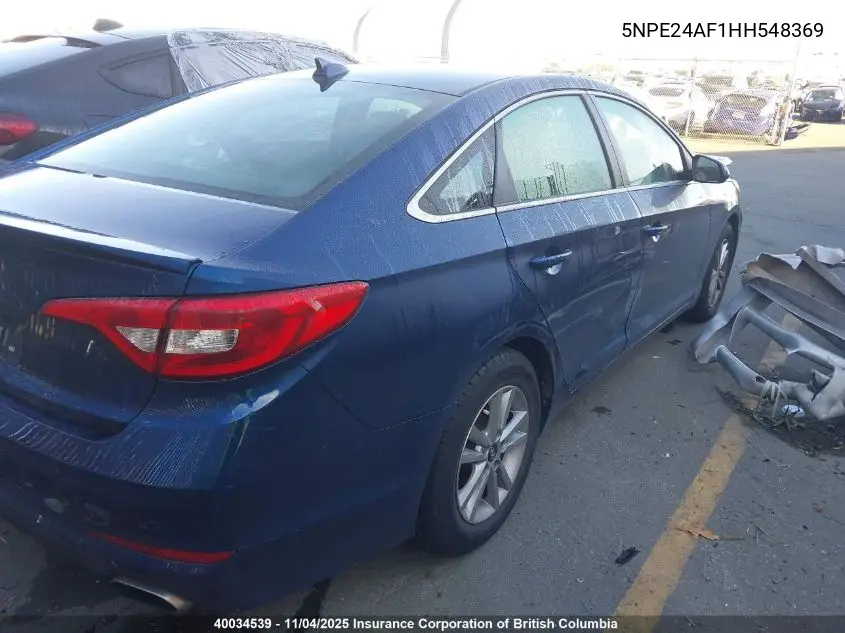 5NPE24AF1HH548369 2017 Hyundai Sonata Se
