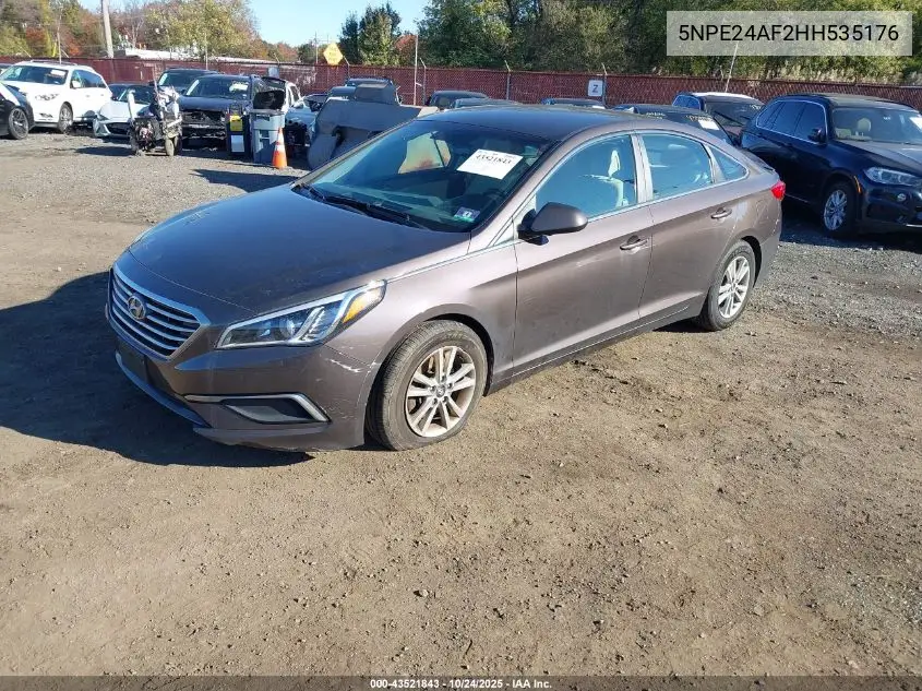 5NPE24AF2HH535176 2017 Hyundai Sonata Se