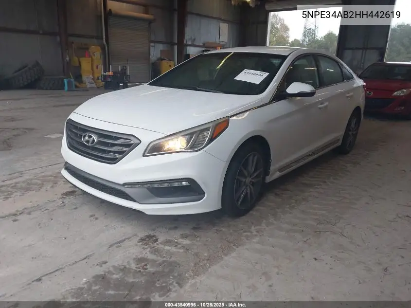 5NPE34AB2HH442619 2017 Hyundai Sonata Sport 2.0T