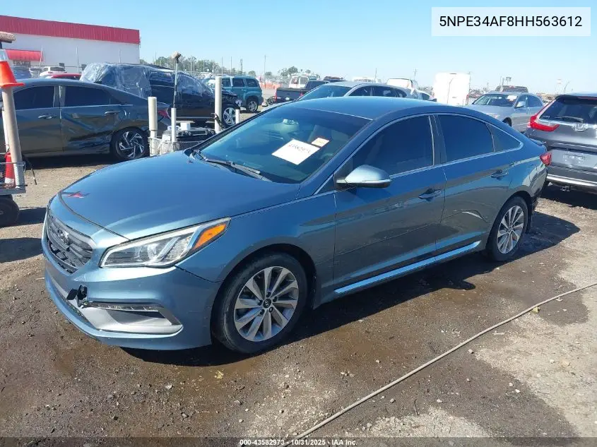 5NPE34AF8HH563612 2017 Hyundai Sonata Sport