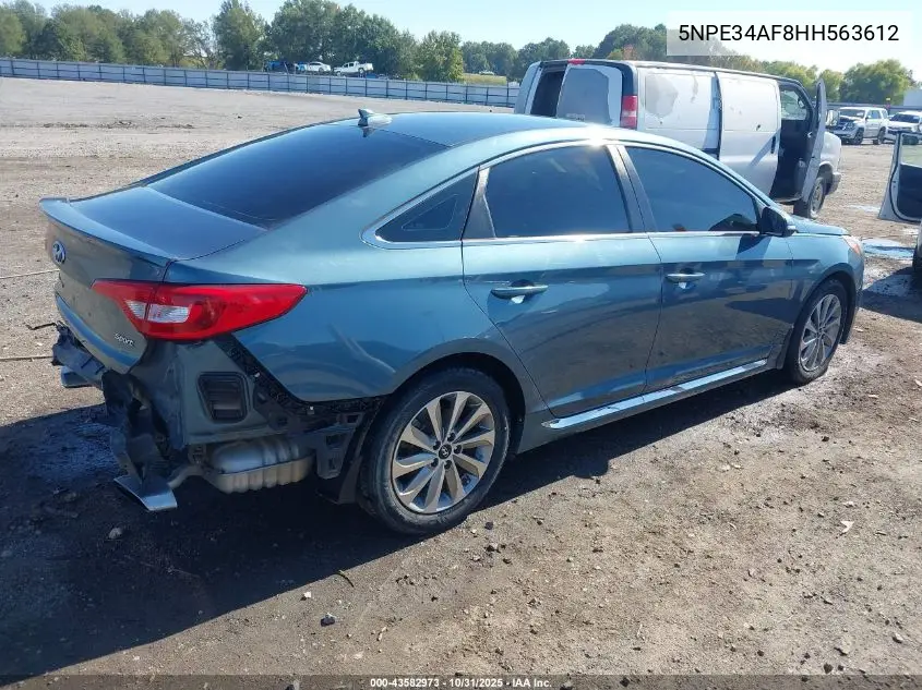 5NPE34AF8HH563612 2017 Hyundai Sonata Sport