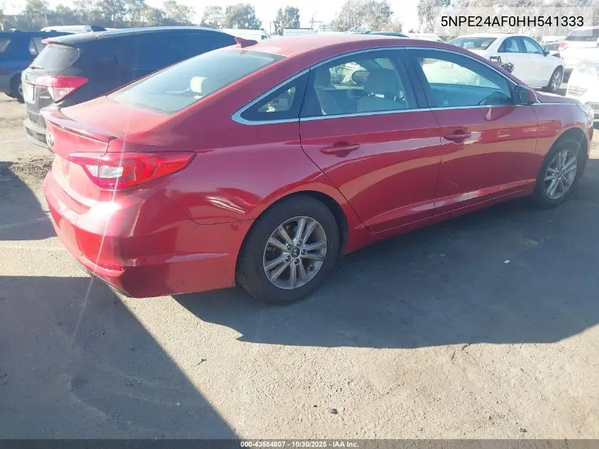 5NPE24AF0HH541333 2017 Hyundai Sonata