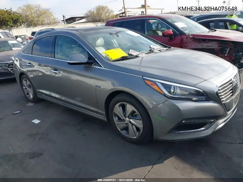 KMHE34L32HA075648 2017 Hyundai Sonata Hybrid Limited