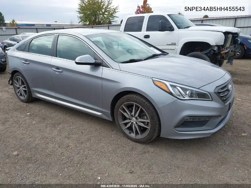5NPE34AB5HH455543 2017 Hyundai Sonata Sport 2.0T