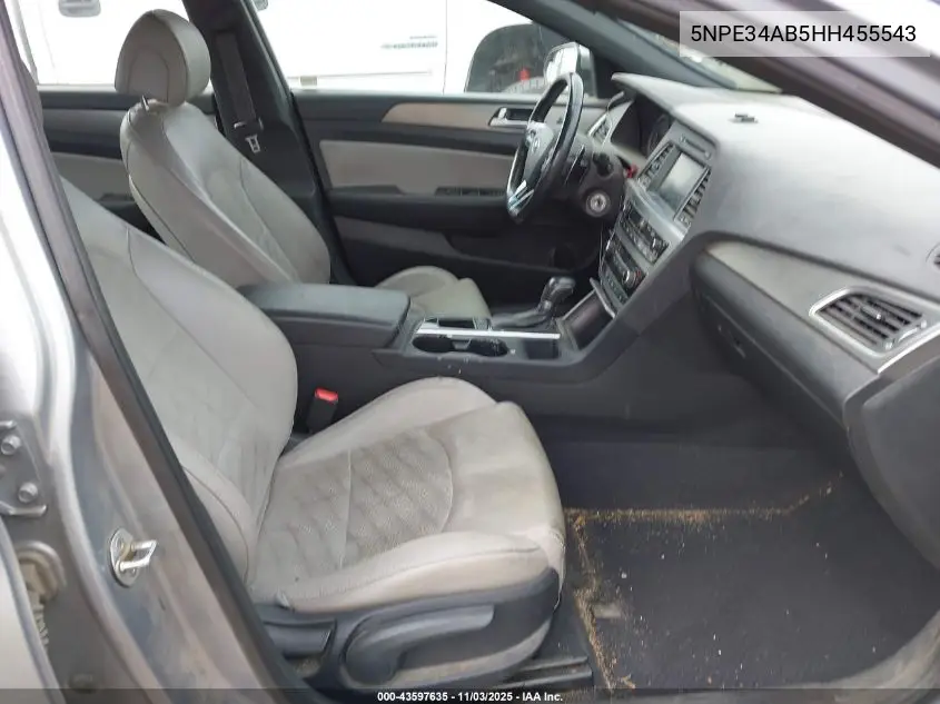 5NPE34AB5HH455543 2017 Hyundai Sonata Sport 2.0T