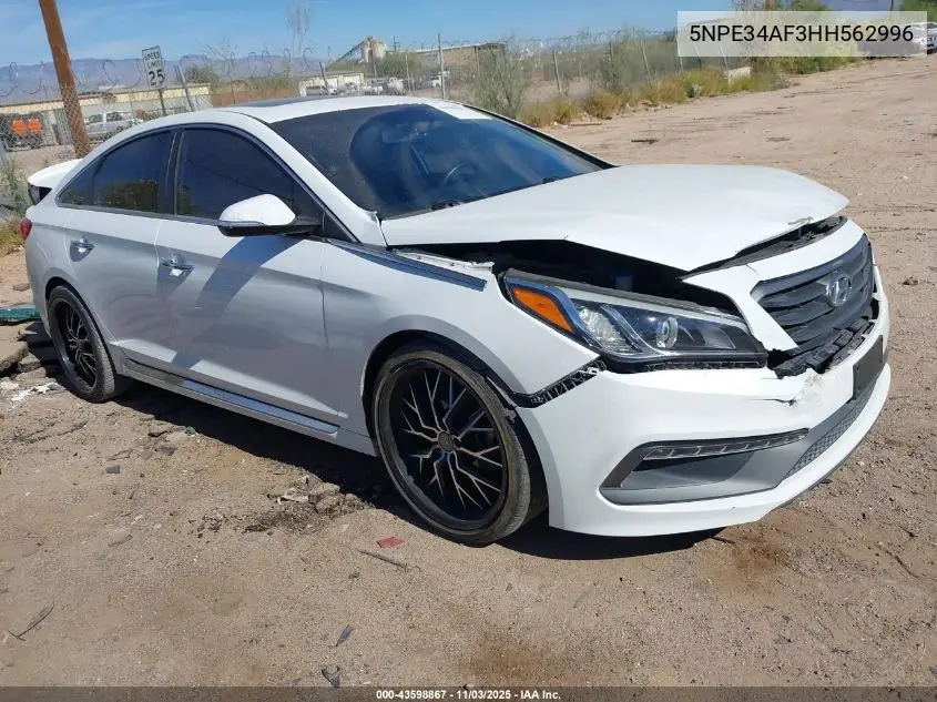 5NPE34AF3HH562996 2017 Hyundai Sonata Limited