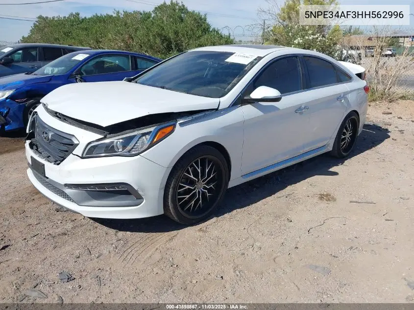 5NPE34AF3HH562996 2017 Hyundai Sonata Limited