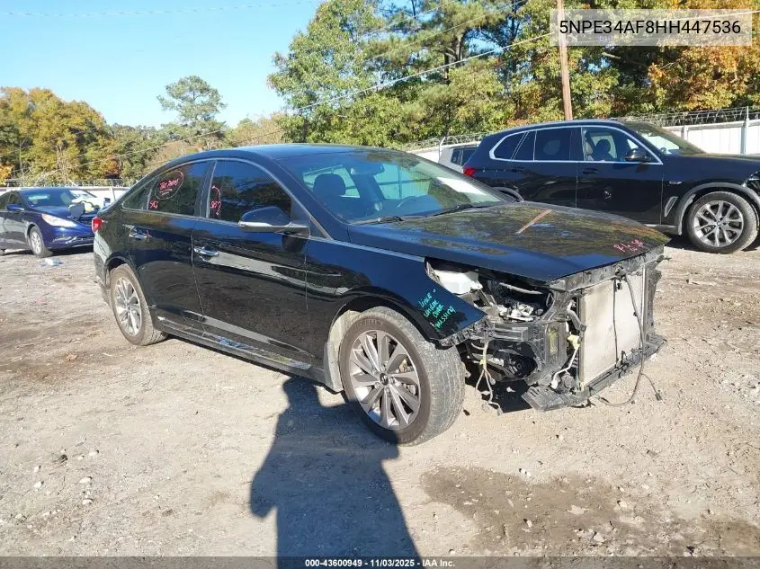 5NPE34AF8HH447536 2017 Hyundai Sonata Sport