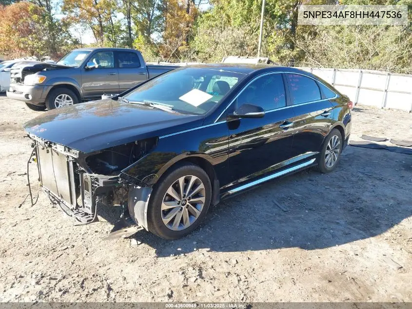 5NPE34AF8HH447536 2017 Hyundai Sonata Sport
