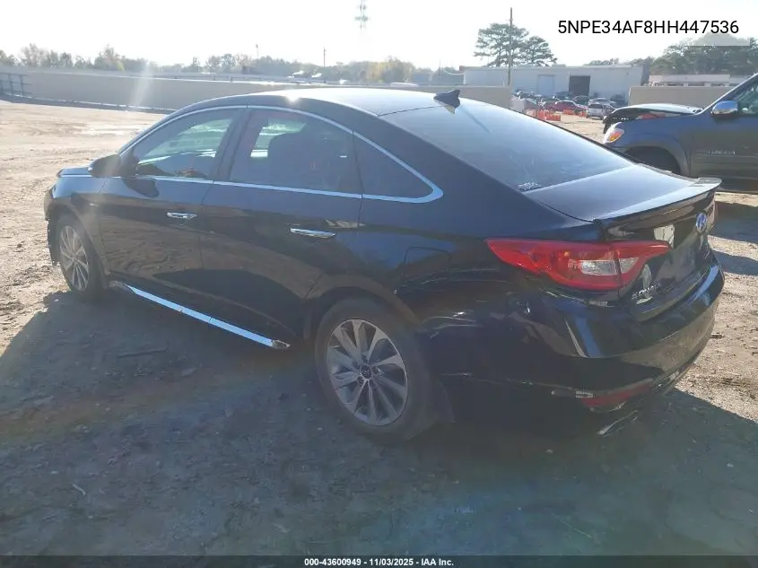 5NPE34AF8HH447536 2017 Hyundai Sonata Sport