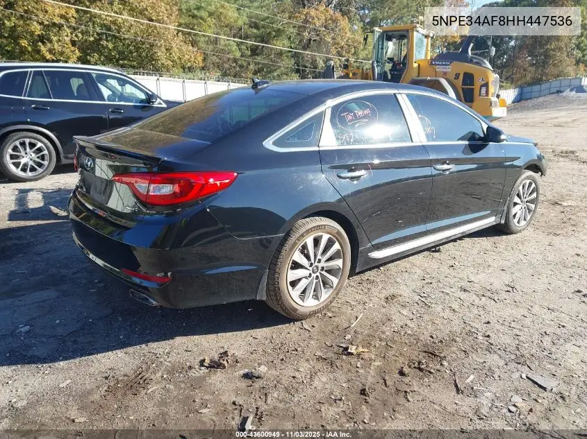 5NPE34AF8HH447536 2017 Hyundai Sonata Sport