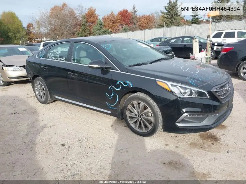 5NPE34AF0HH464394 2017 Hyundai Sonata Sport