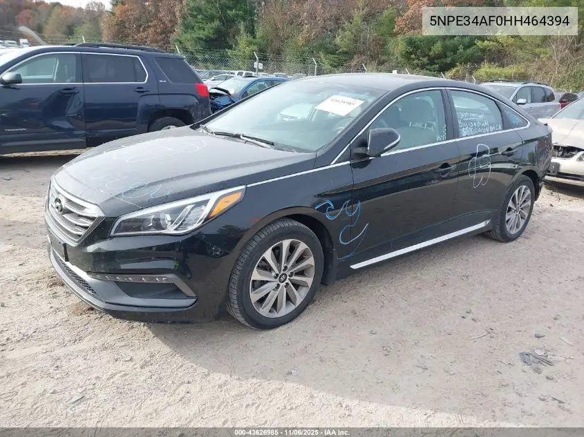 5NPE34AF0HH464394 2017 Hyundai Sonata Sport