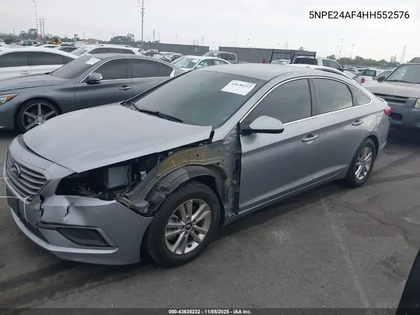 5NPE24AF4HH552576 2017 Hyundai Sonata Se