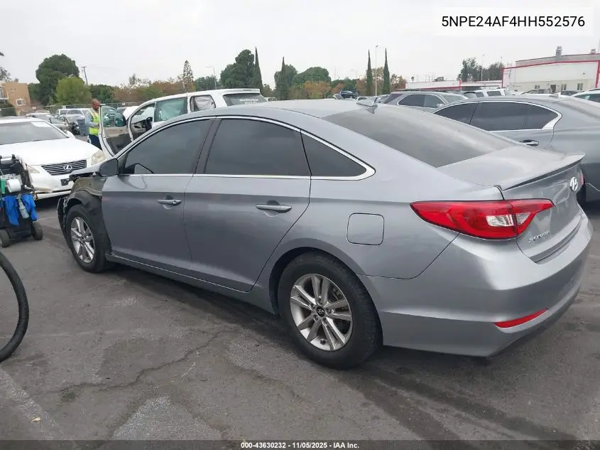 5NPE24AF4HH552576 2017 Hyundai Sonata Se