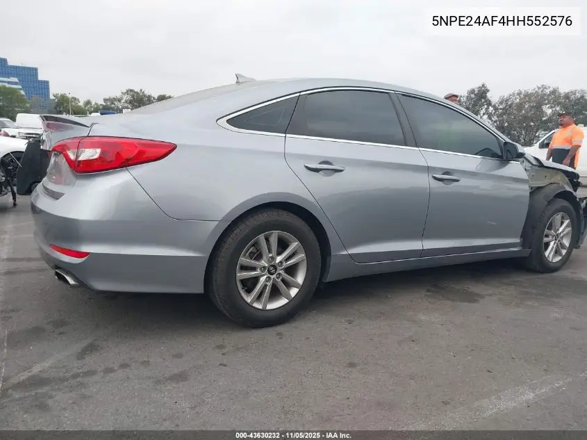 5NPE24AF4HH552576 2017 Hyundai Sonata Se