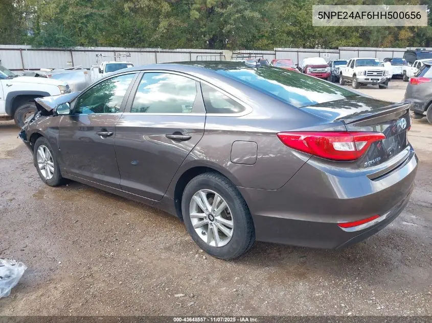 5NPE24AF6HH500656 2017 Hyundai Sonata Se