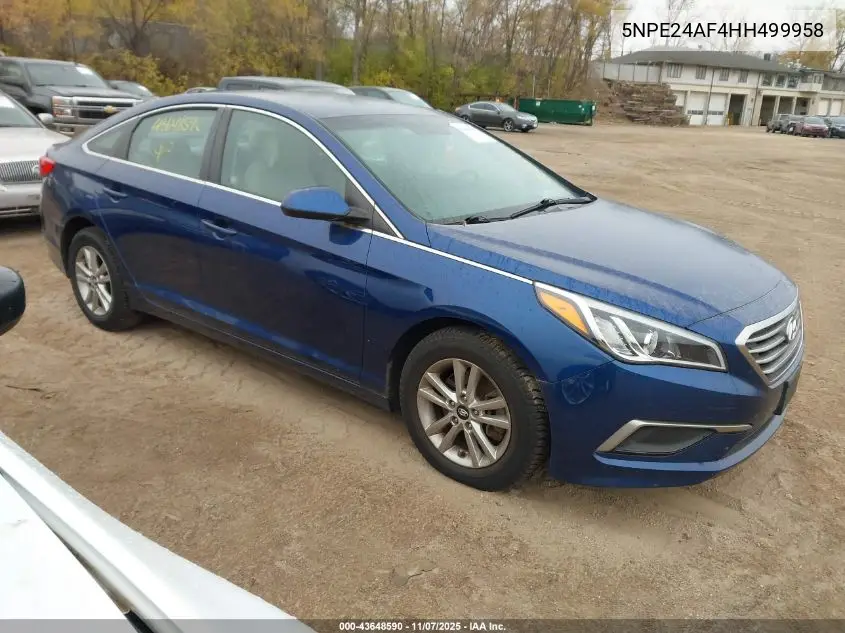 5NPE24AF4HH499958 2017 Hyundai Sonata Se