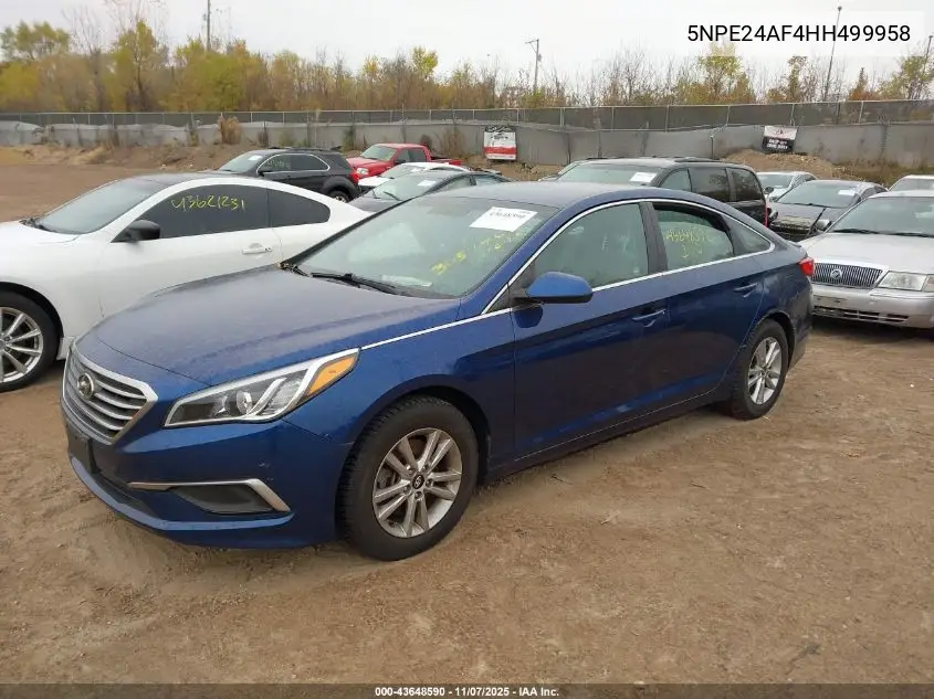 5NPE24AF4HH499958 2017 Hyundai Sonata Se