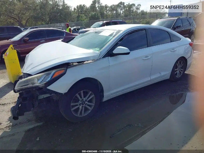 5NPE24AF6HH559352 2017 Hyundai Sonata