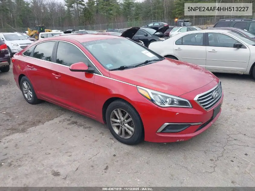5NPE24AF4HH513227 2017 Hyundai Sonata