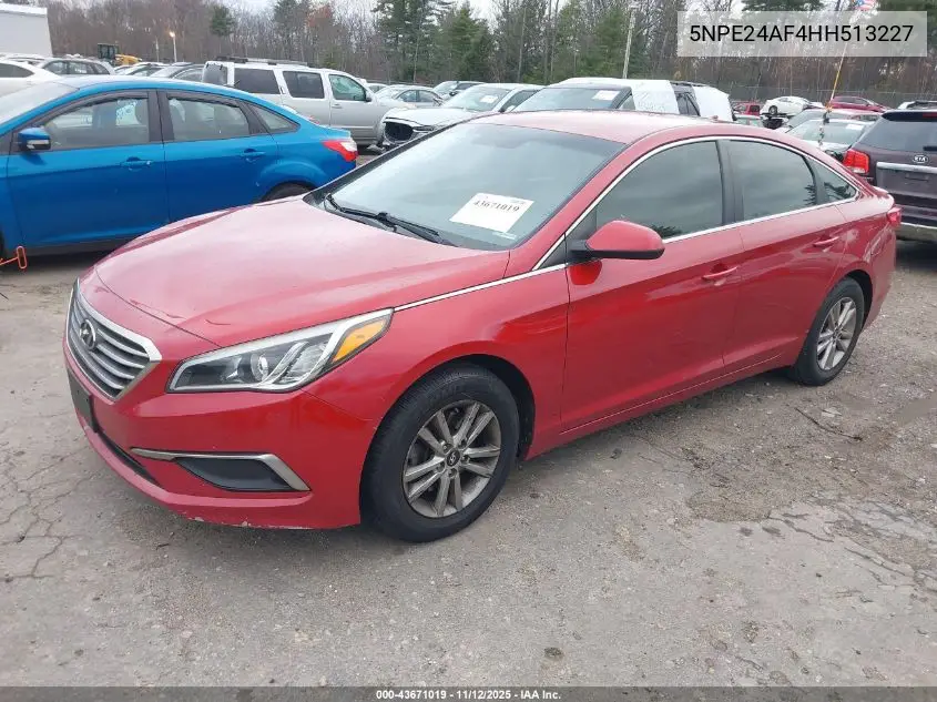 5NPE24AF4HH513227 2017 Hyundai Sonata
