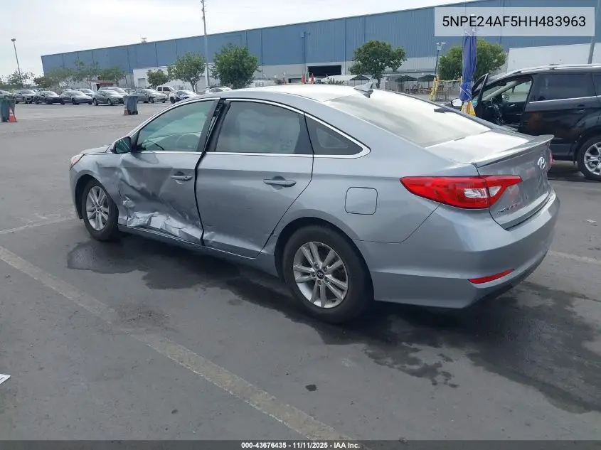 5NPE24AF5HH483963 2017 Hyundai Sonata Se