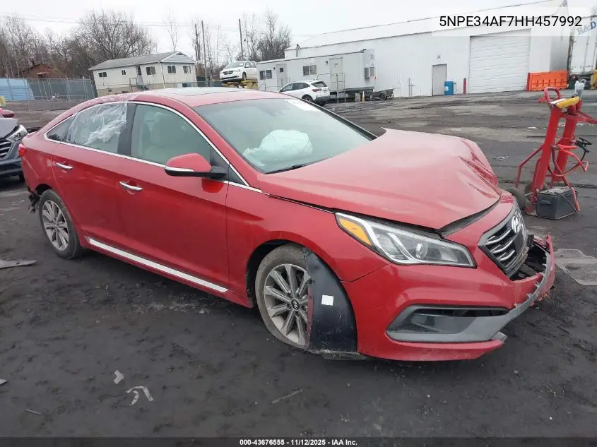 5NPE34AF7HH457992 2017 Hyundai Sonata Limited