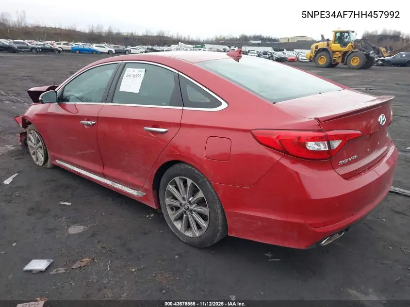 5NPE34AF7HH457992 2017 Hyundai Sonata Limited