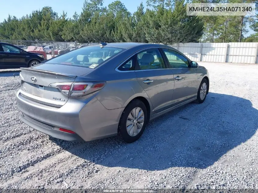 KMHE24L35HA071340 2017 Hyundai Sonata Hybrid Se