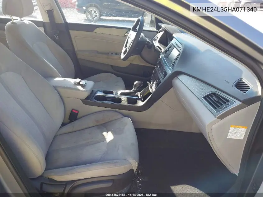 KMHE24L35HA071340 2017 Hyundai Sonata Hybrid Se