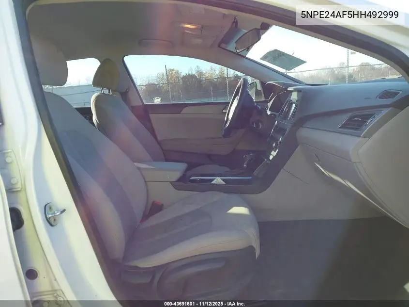 5NPE24AF5HH492999 2017 Hyundai Sonata