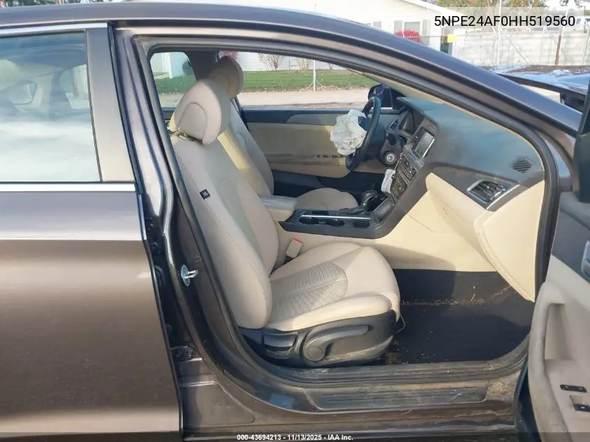 5NPE24AF0HH519560 2017 Hyundai Sonata Se