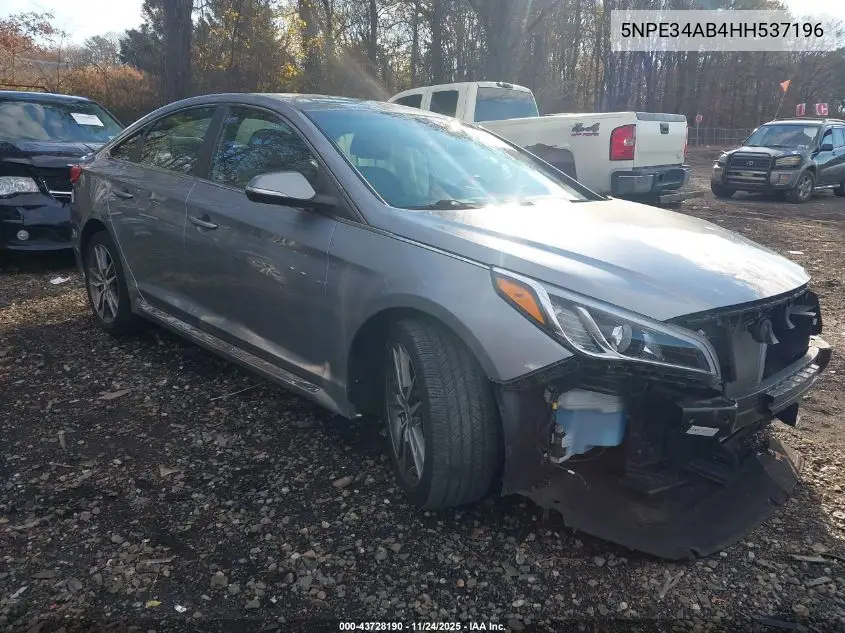 5NPE34AB4HH537196 2017 Hyundai Sonata Sport 2.0T
