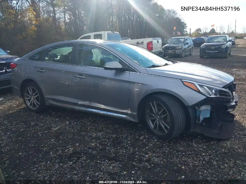 5NPE34AB4HH537196 2017 Hyundai Sonata Sport 2.0T