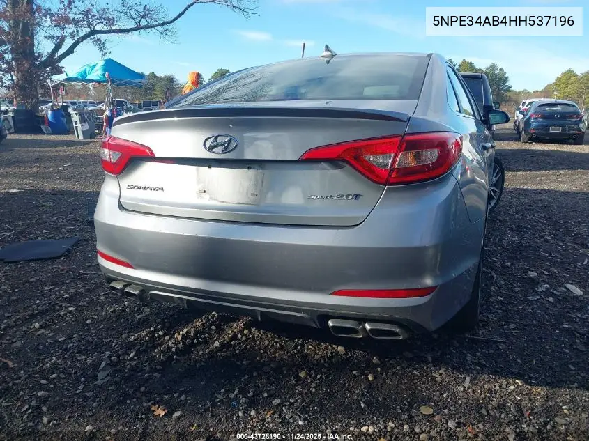 5NPE34AB4HH537196 2017 Hyundai Sonata Sport 2.0T