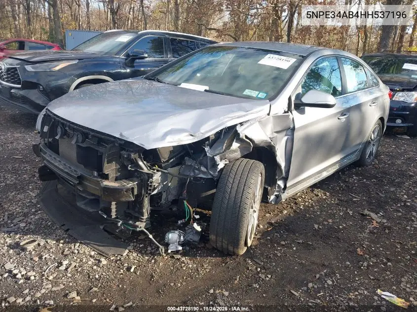 5NPE34AB4HH537196 2017 Hyundai Sonata Sport 2.0T