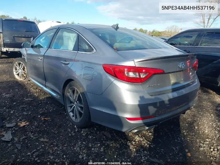 5NPE34AB4HH537196 2017 Hyundai Sonata Sport 2.0T